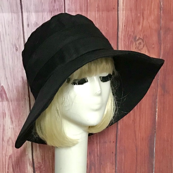 Black Linen Sun Hat main image 2